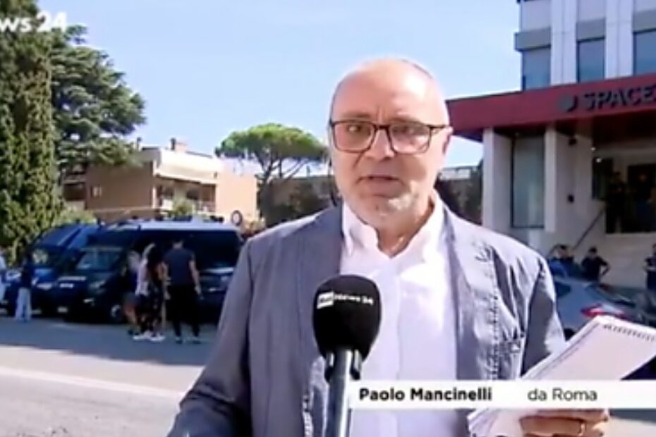 RaiNews24 panico in diretta