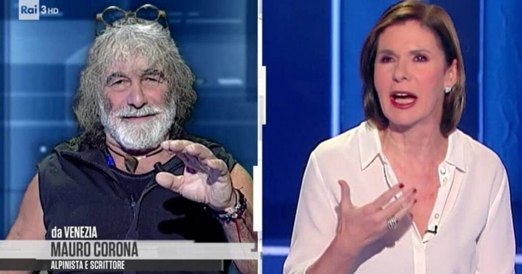 Mauro Corona a Cartabianca parla di Giorgia Meloni