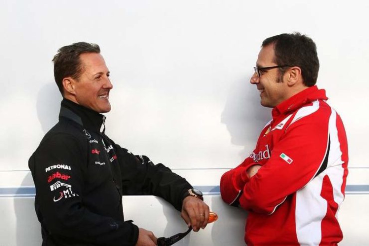 Michael Schumacher Stefano Domenicali 