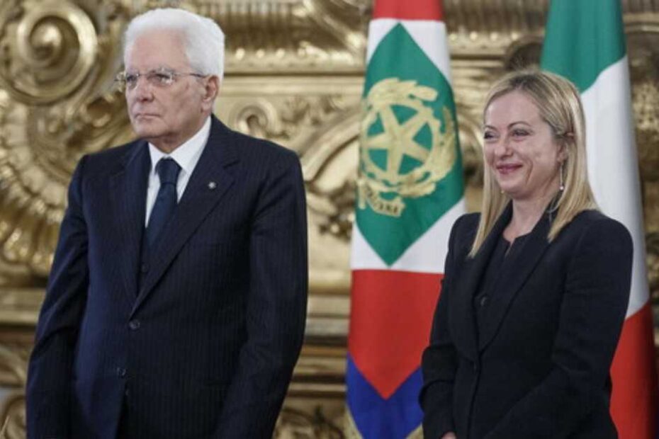 sergio mattarella e giorgia meloni