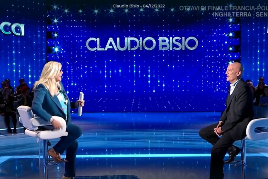 Domenica In Claudio Bisio gaffe