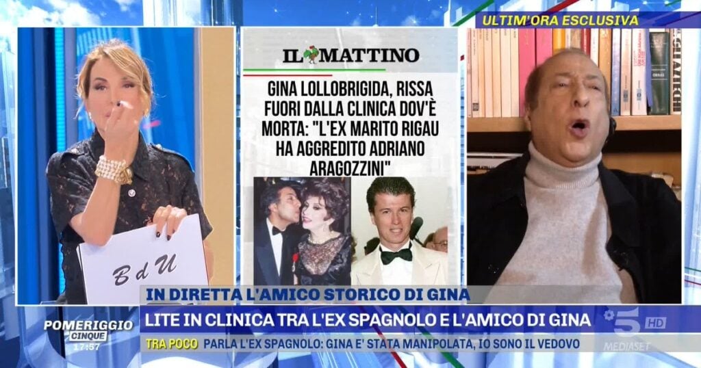 adriano aragozzini contro barbara d'urso pomeriggio 5