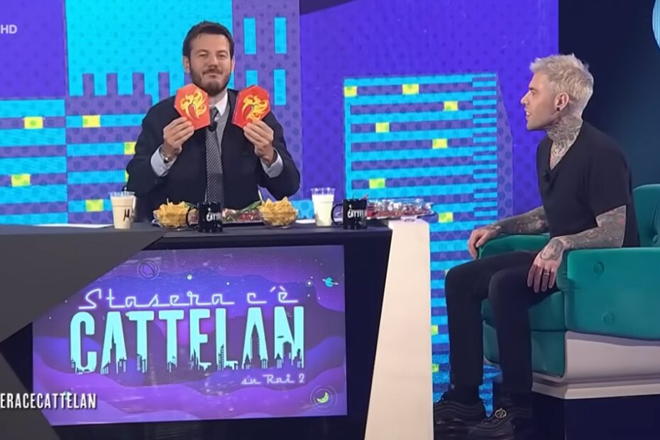 Stasera c'è Cattelan Fedez patatina piccante male