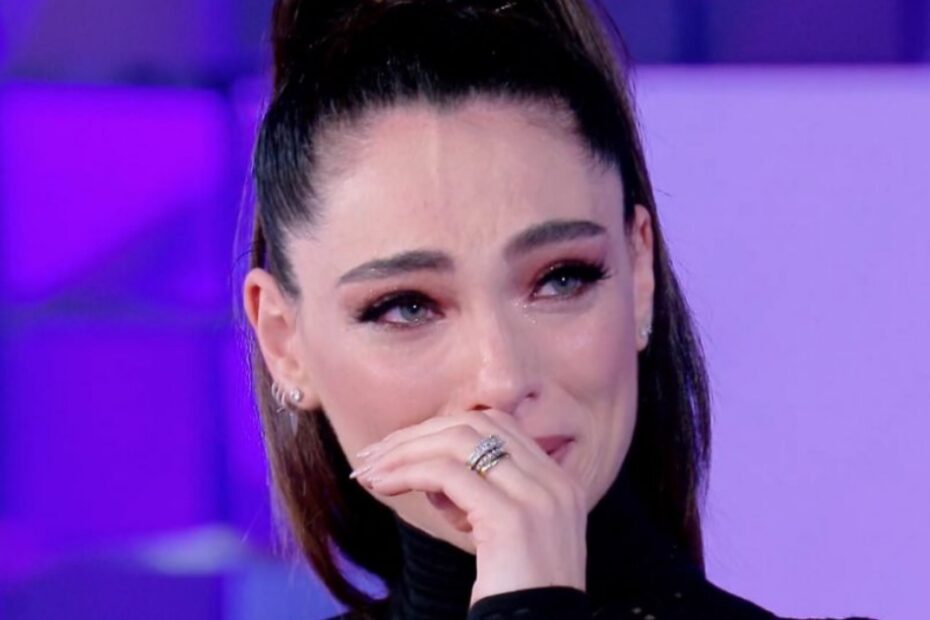 Lorella Boccia in lacrime