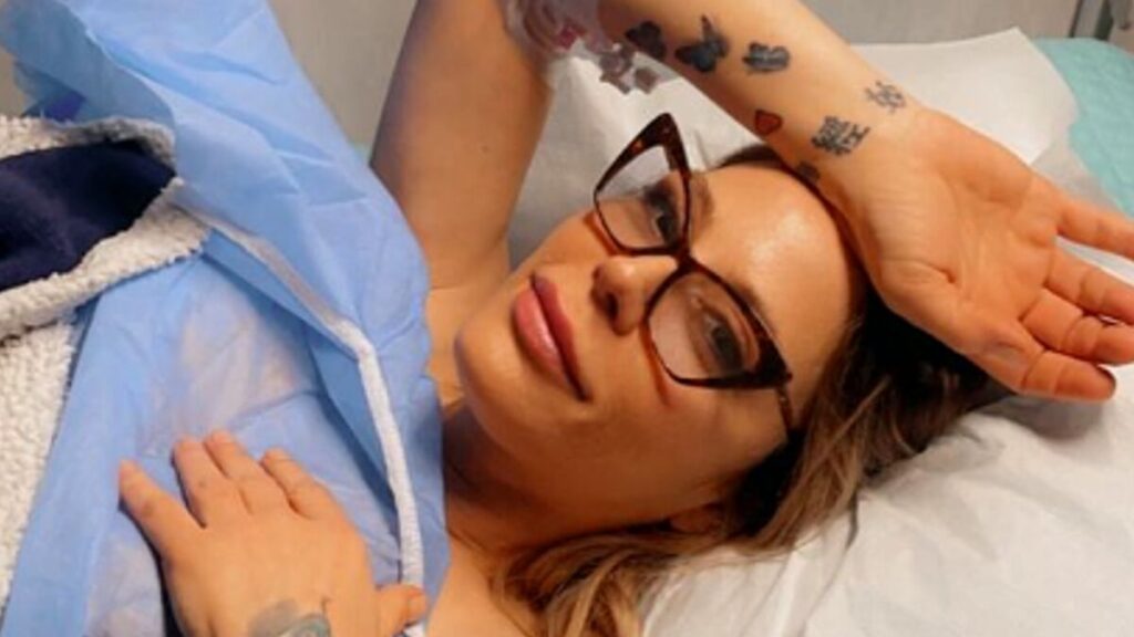 naike rivelli in ospedale motivo