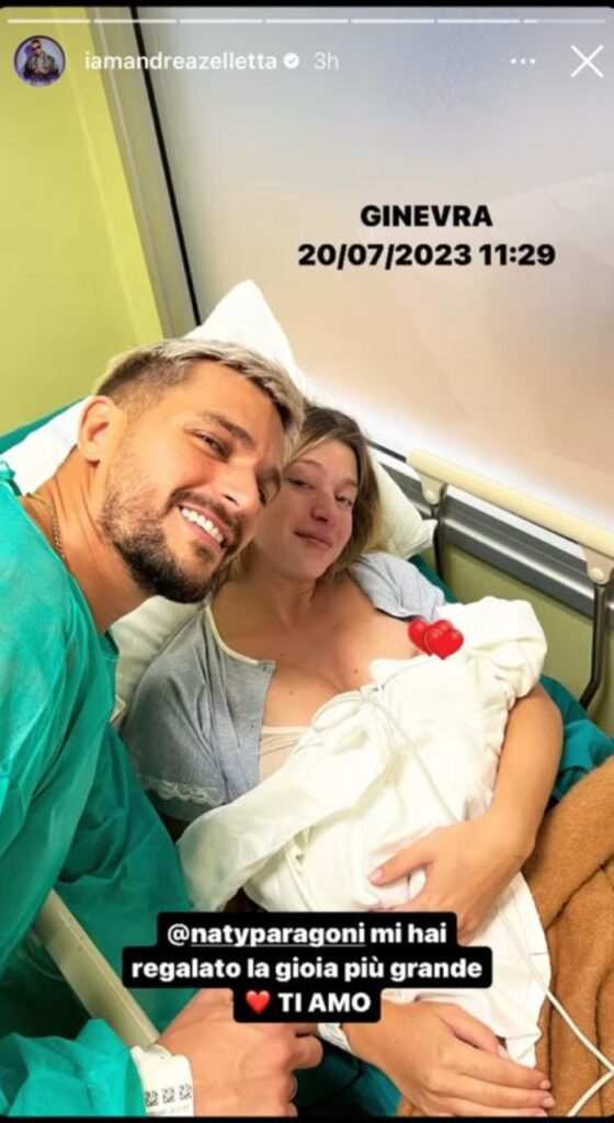 Natalia Paragoni E Andrea Zelletta Le Foto Della Figlia Appena Nata