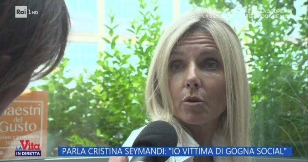 Cristina Seymandi a "La Vita in Diretta"