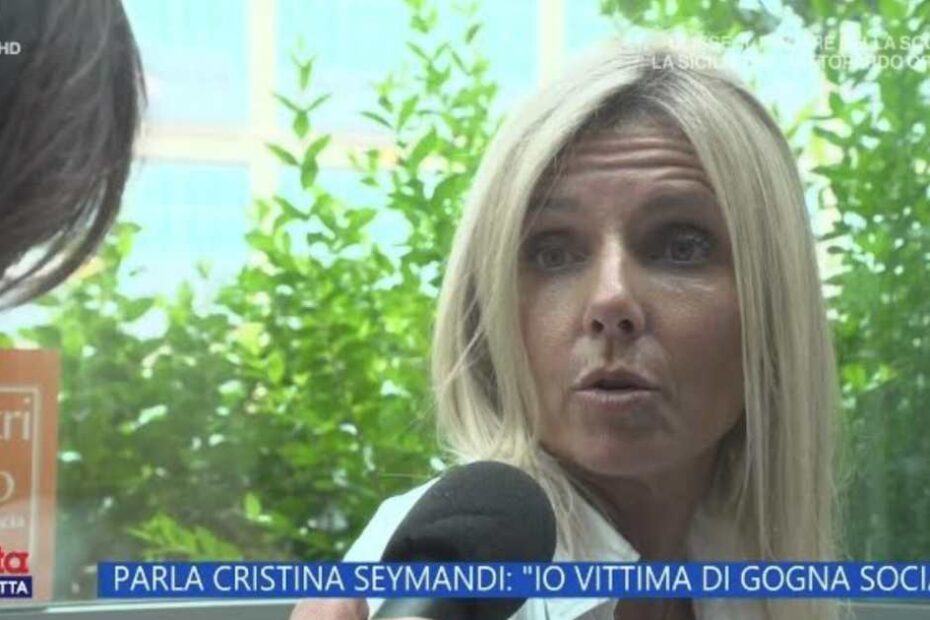 Cristina Seymandi a "La Vita in Diretta"