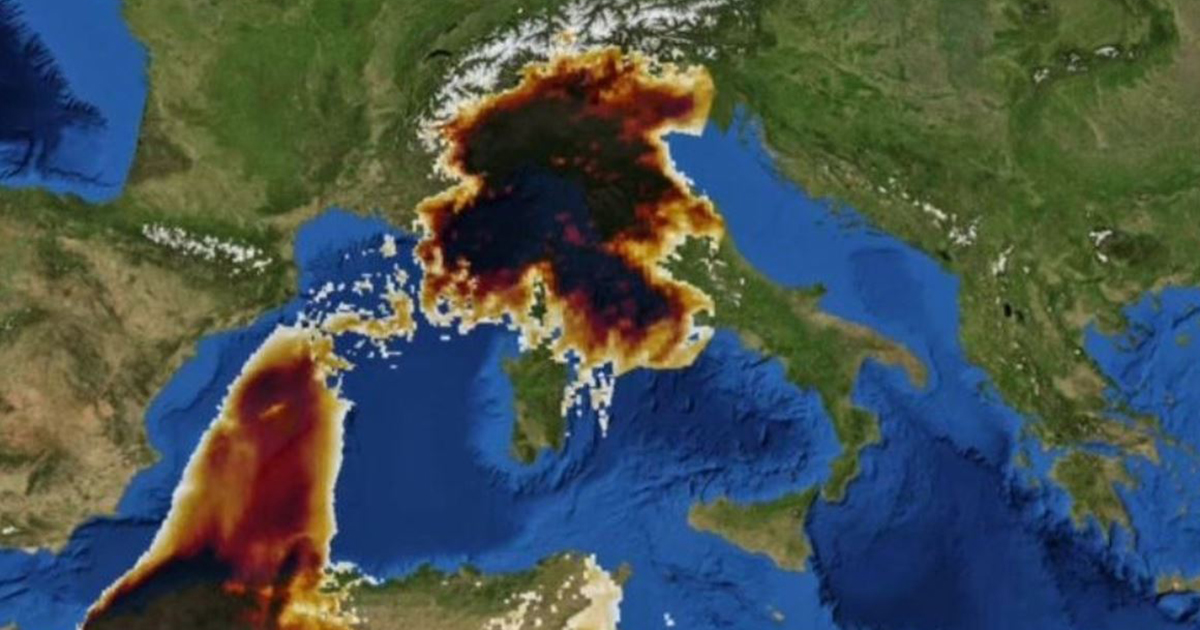 Tempesta di sabbia in Italia