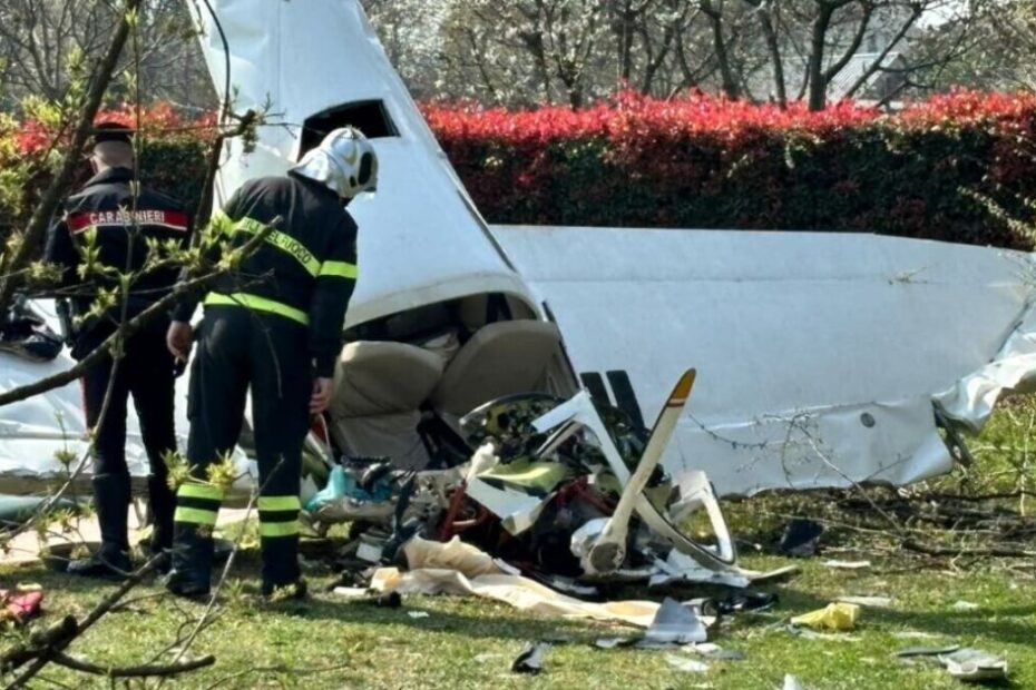 Treviso aereo precipita