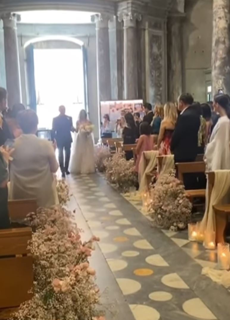 Nek matrimonio della figlia Martina