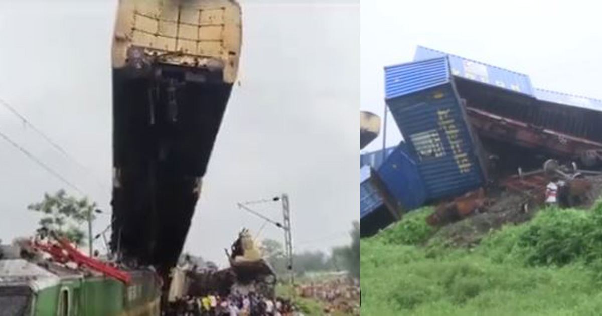 Scontro tra treni in India