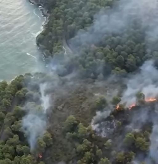 Incendio a Vieste, Baia San Felice in fiamme