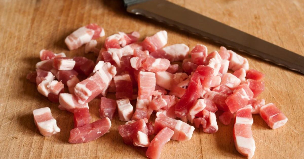 Pancetta a cubetti richiamata