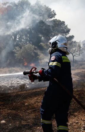 Grecia, vigili del fuoco Atene