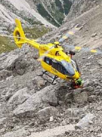 Soccorso alpino sul monte Civetta