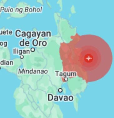 Terremoto nelle Filippine al largo di Mindanao