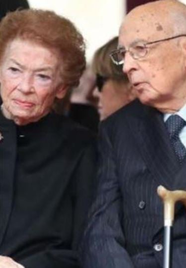 Clio Bittoni e Giorgio Napolitano