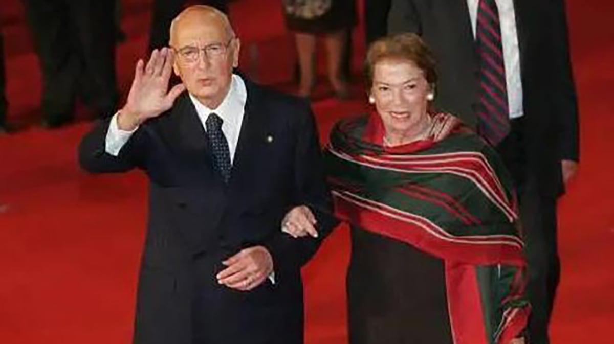 Clio Bittoni e Giorgio Napolitano