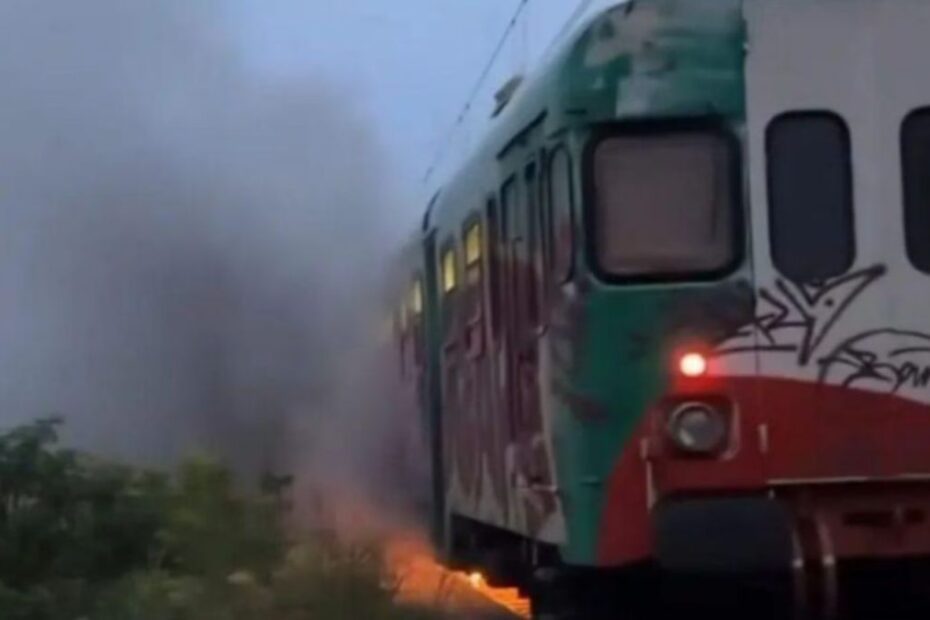 Incendio treno Sermide