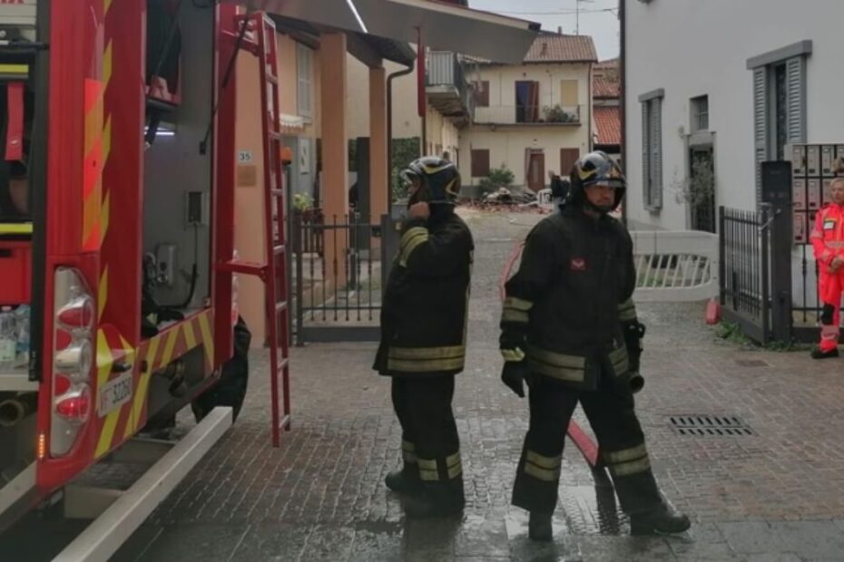 Trezzo sull'Adda incendio