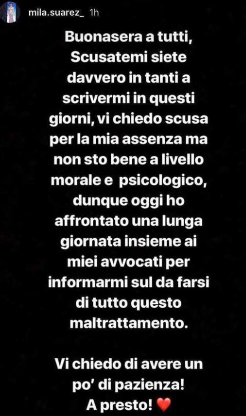 Mila Suarez querela Francesca De André per gli insulti al Grande Fratello?