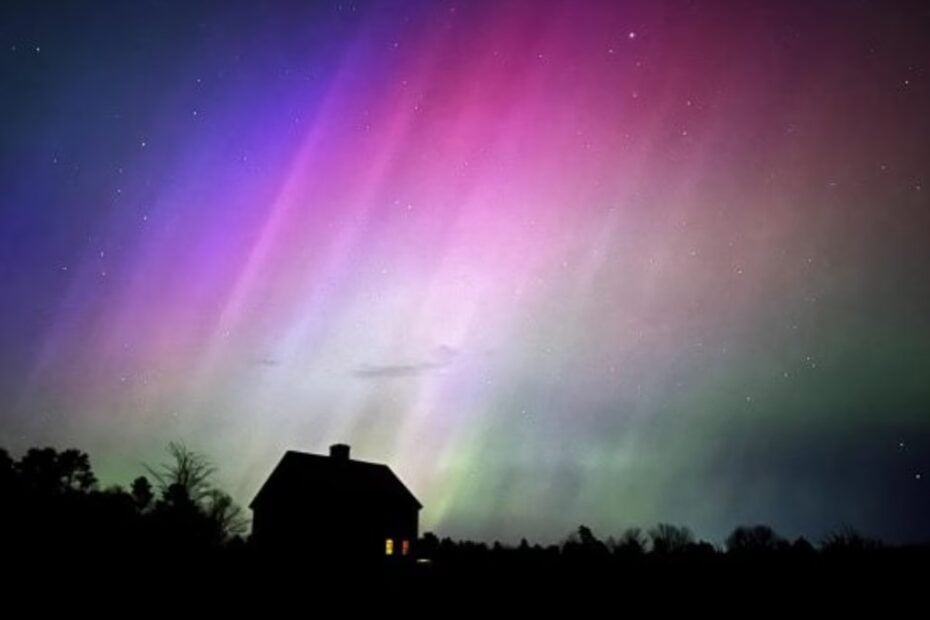 aurora boreale in italia