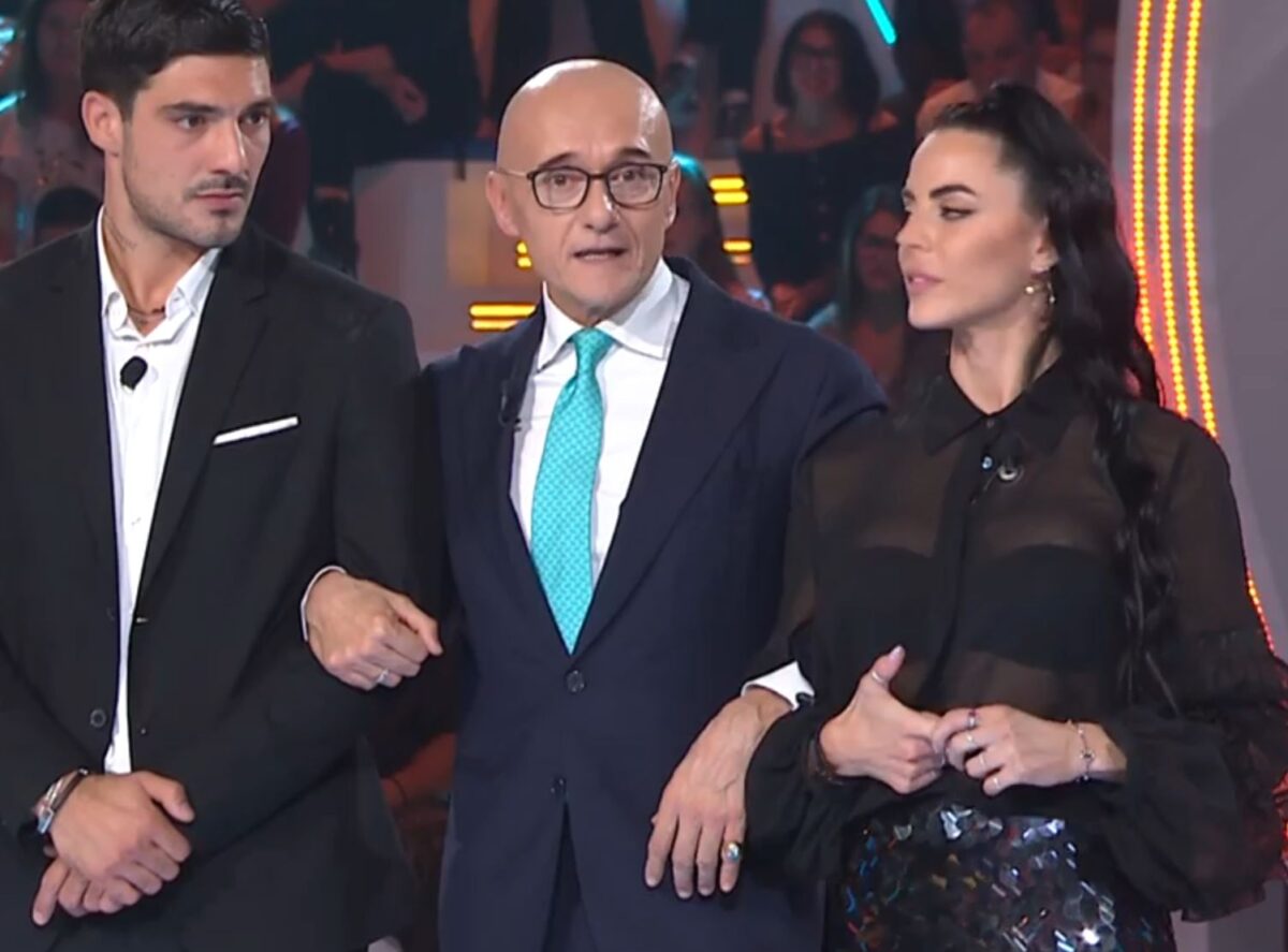 Grande fratello, Alfonso signorini con Lorenzo e Shaila