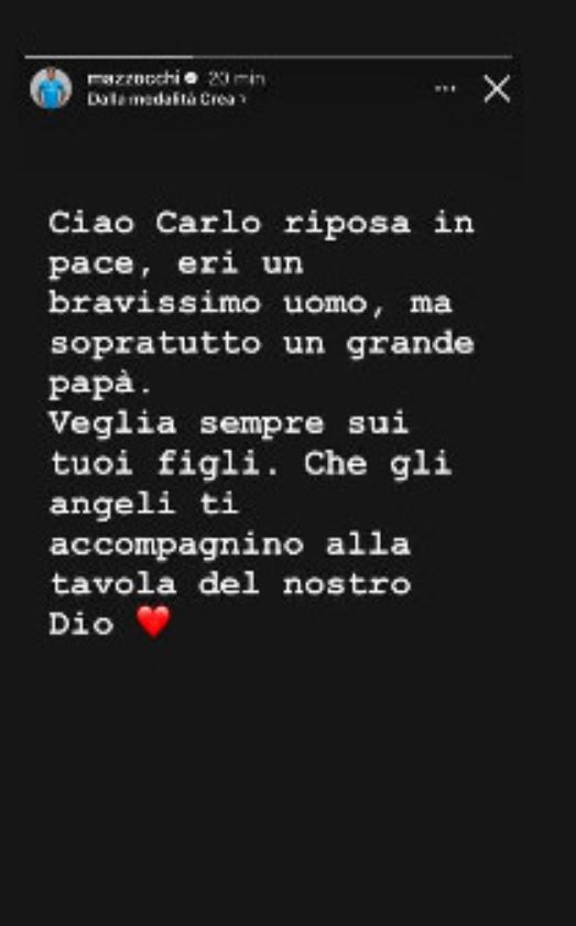 Pasquale Mazzocchi storia Instagram