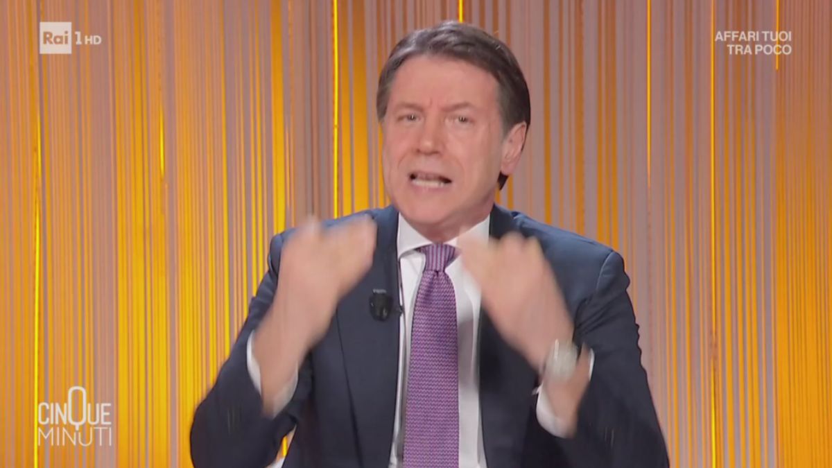 “Cinque minuti”, Giuseppe Conte su tutte le furie da Vespa (VIDEO)