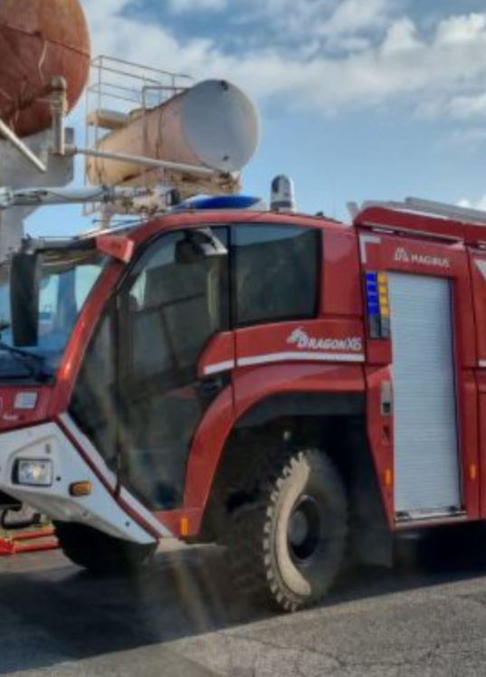 incendio all'aeroporto di Ciampino