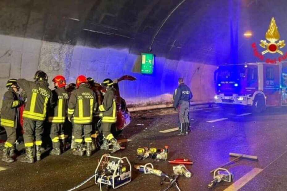 incidente in galleria