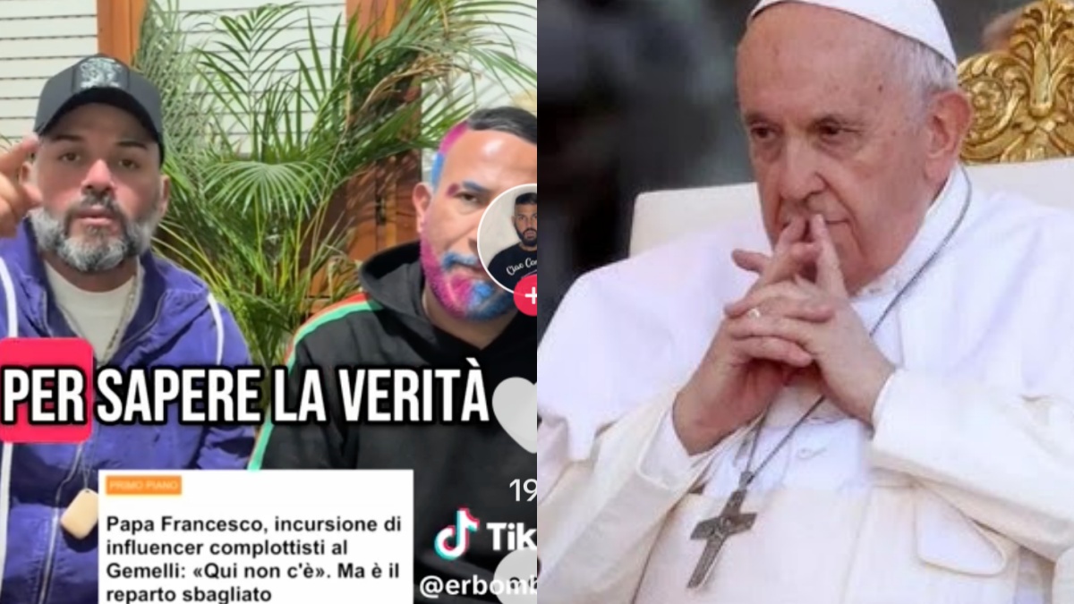 Teoria assurda su Papa Francesco: parlano i due famosi influencer