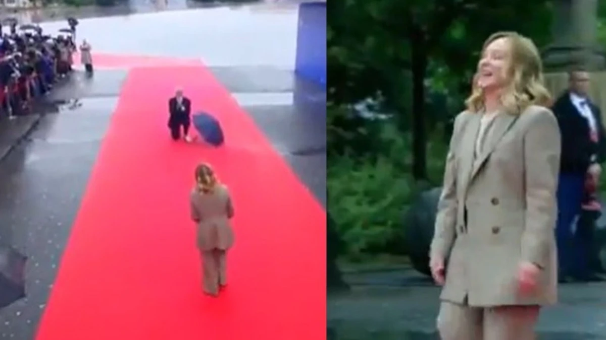 giorgia meloni siparietto del collega al vertice la scena scatena la polemica video da Tvzap.it giorgia meloni siparietto del collega al vertice la scena scatena la polemica video