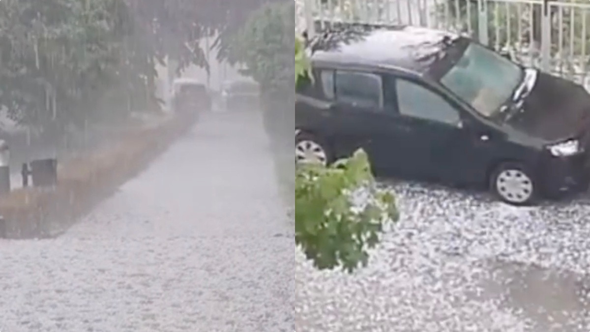 Fortissima grandinata da Tvzap.it fortissima grandinata in italia la città completamente imbiancata video