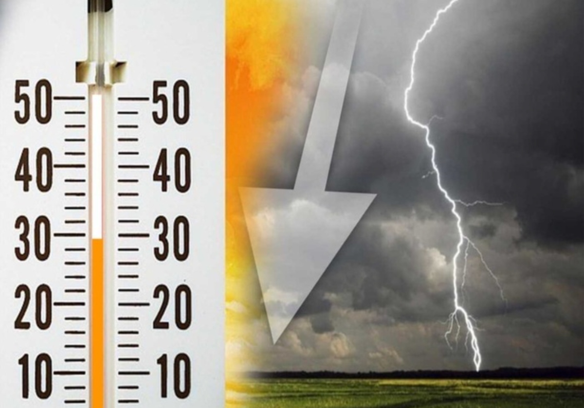 meteo temperature in crollo arrivano temporali grandine e vento forte