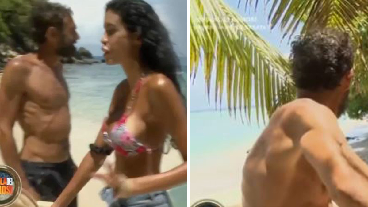 l8217isola dei famosi esplode il panico spunta uno squalo enorme la sta attaccando video