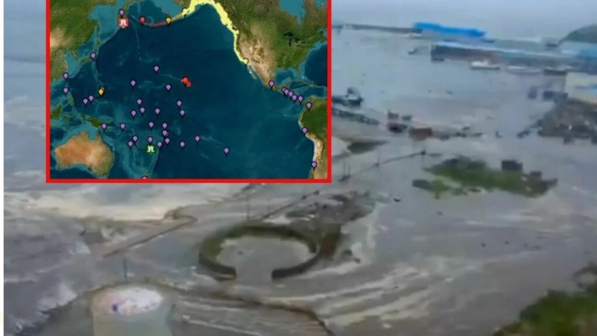 Terribile tsunami, onde altissime ed edifici spazzati via (VIDEO) Terribile tsunami, onde altissime ed edifici spazzati via (VIDEO)