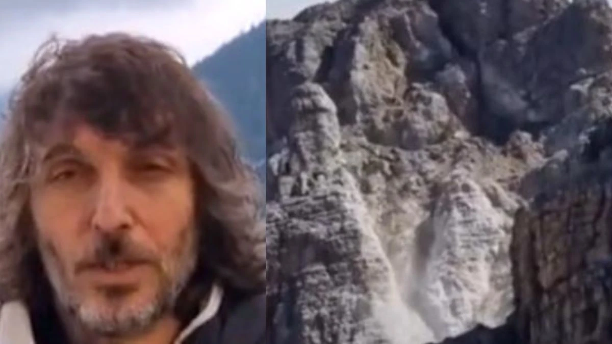 frana sulle dolomiti cruciani in pericolo la situazione