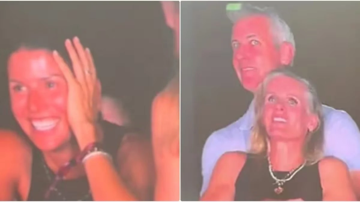 Amanti al concerto dei Coldplay, chi era la donna che rideva accanto a loro