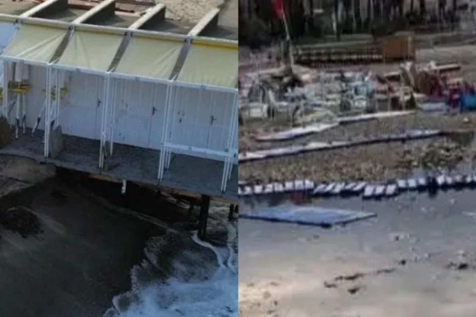 Maltempo Spiaggia Cancellata