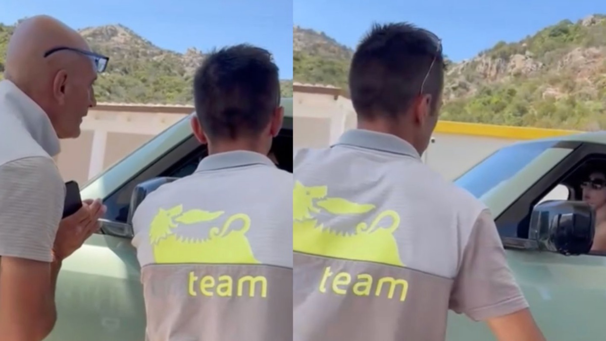 belen accade di tutto dal benzinaio il video della lite furiosa