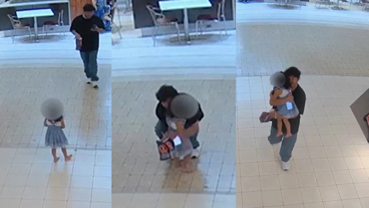 Prende una bimba di due anni in braccio e la porta via: paura al centro commerciale (VIDEO)
