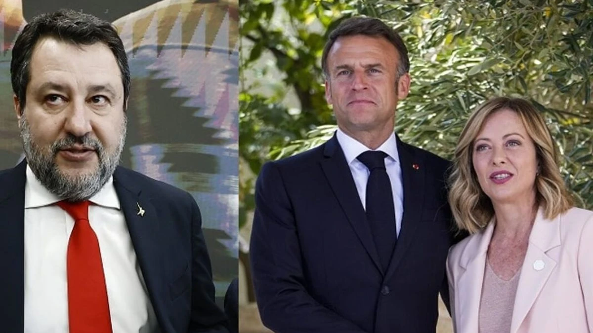 Salvini Macron, esplode il caos: scontro tra i due leader politici Salvini Macron, esplode il caos: scontro tra i due leader politici