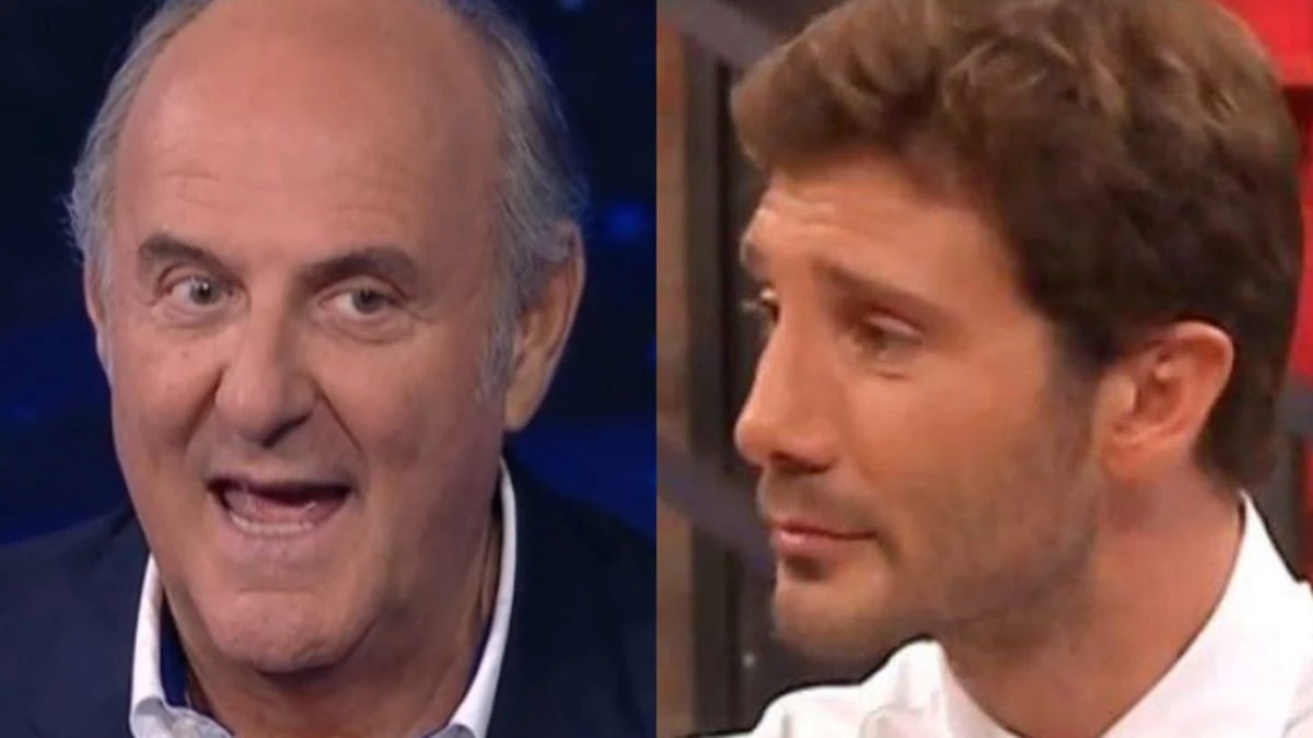 gerry scotti e stefano de martino la battaglia tv s8217infiamma tra stoccate strategie e colpi di scena