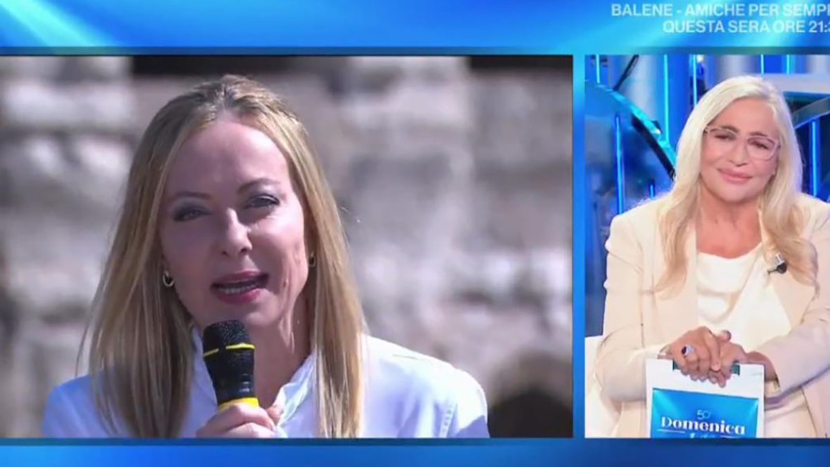 Bufera dopo l’ospitata di Meloni a “Domenica In”: interviene la Rai Bufera dopo l’ospitata di Meloni a “Domenica In”: interviene la Rai