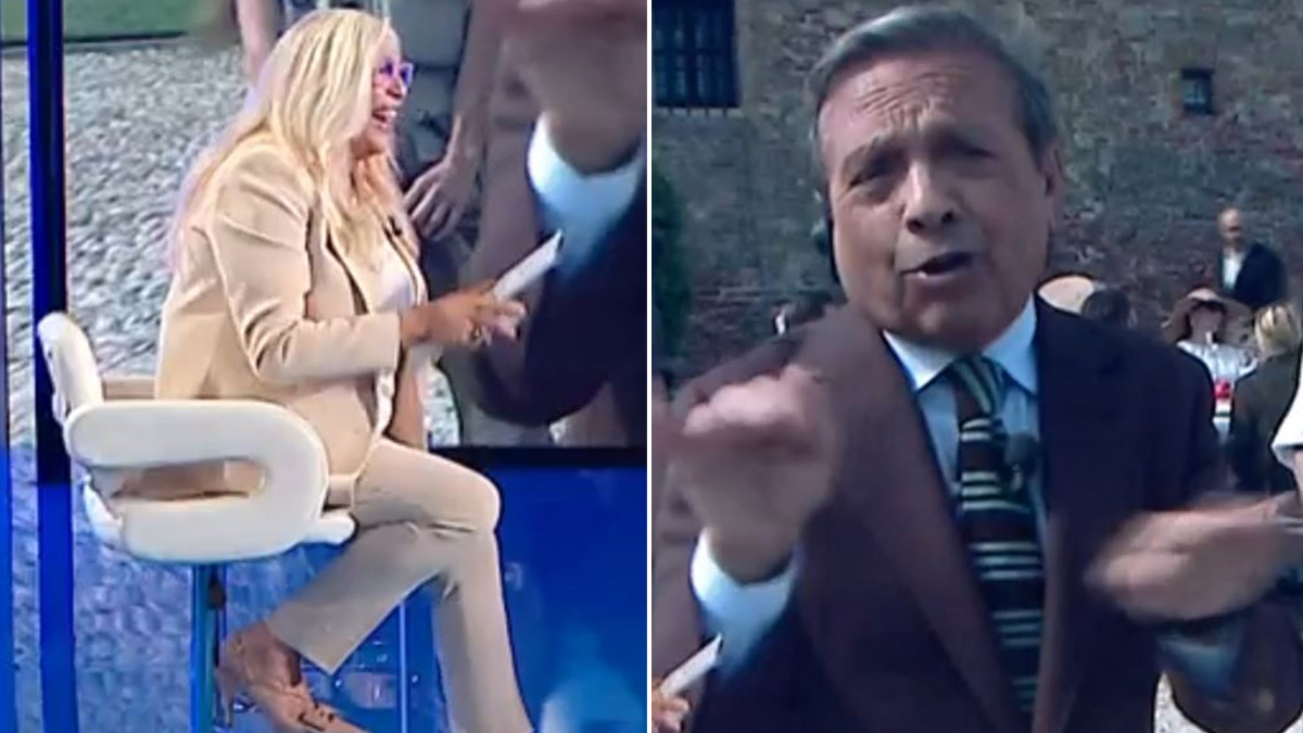 se iniziamo cosi me ne vado chiambretti in imbarazzo per la battuta di venier a domenica in