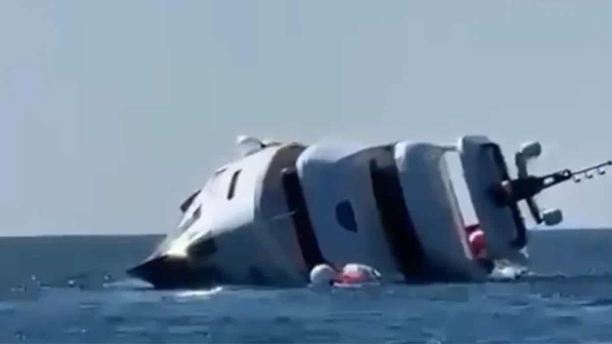 yacht di lusso affonda 15 minuti dopo il varo sconvolgente chi c8217era a bordo video