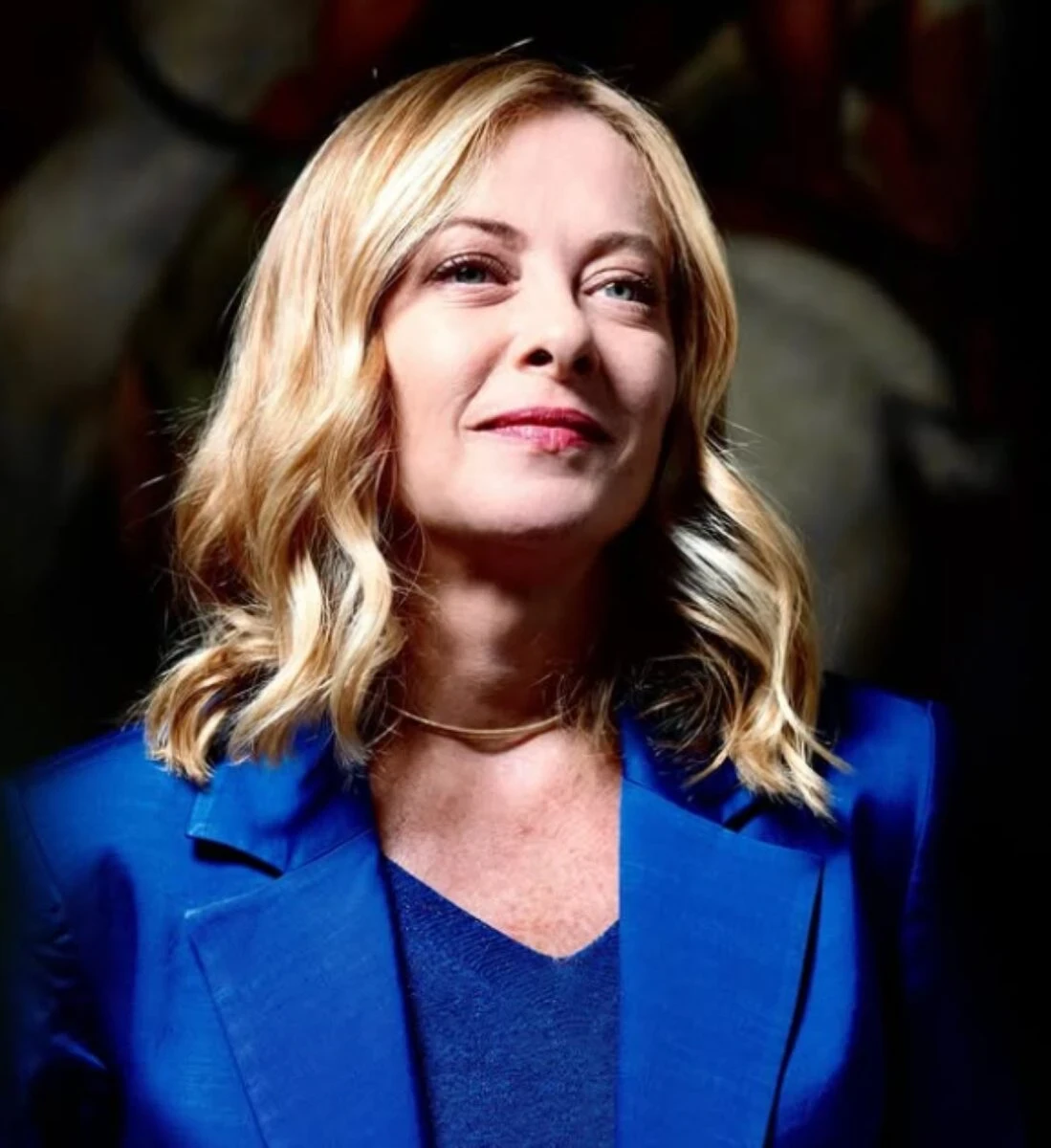 Giorgia Meloni, presidente del Consiglio, in una conferenza stampa