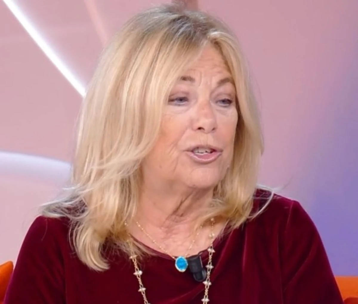 Rita Dalla Chiesa durante la trasmissione televisiva